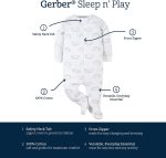 Gerber Baby Boys' 2-Pack Sleep 'N Play - Image 6